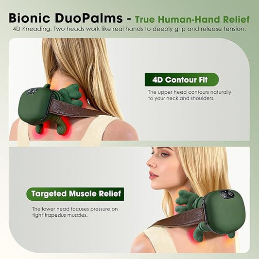 Advanced Trapezius Neck & Shoulder Massager with Heat – Smart Deep Kneading Therapy Device (Copy)